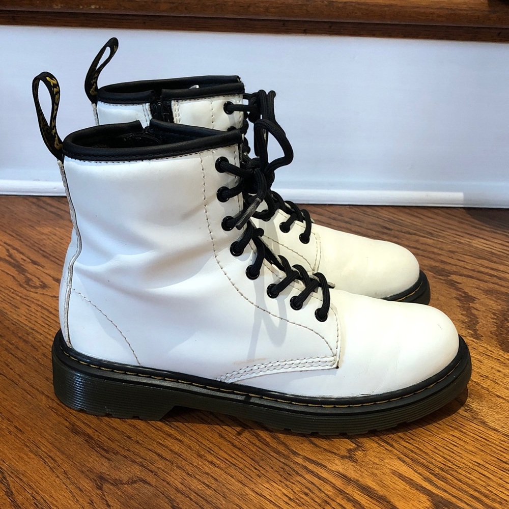 Dr. Martens White Girls Boots Sz 3